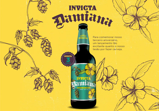 Cervejaria Invicta comemora 3 anos e lança Bavarian IPA com flor afrodisíaca