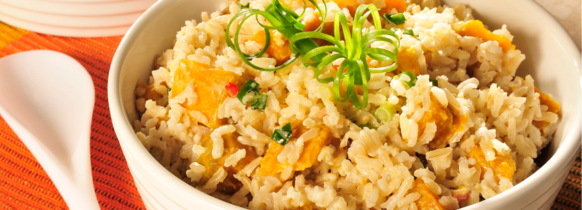 ARROZ COM ABOBORA JAPONESA