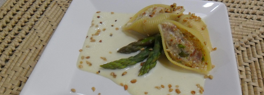 CONCHAS COM CREME DE ASPARGO