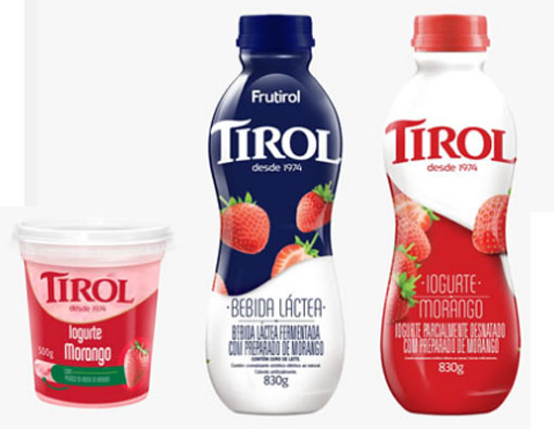 Tirol renova identidade visual dos iogurtes e bebidas lácteas
